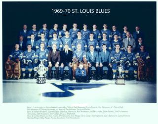 1969 - 70 St.  Louis Blues Team 8x10 Photo Hockey Picture Nhl