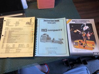 Vintage Emco Compact 5 Instruction Book & Brochure