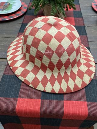 Vintage Ralston Purina Chows Hard Hat Safari Style Red & White