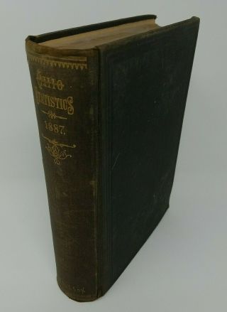 1887 Ohio - Annual Report Of The Secretary Of State To The Governor