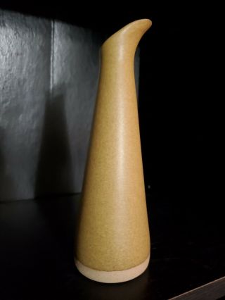 Vtg Mid Century Martz Marshall Studios Ceramic Pottery Bud Vase M77 Tan Smooth