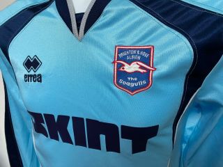 Brighton & Hove Albion Football Shirt 2004 Vintage Errea Top soccer Jersey 2