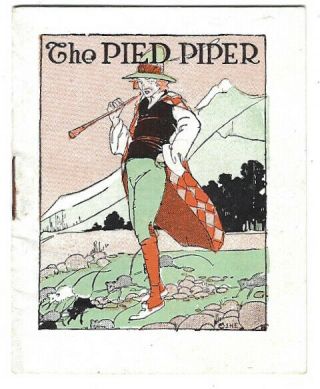 Vintage Miniature Book The Pied Piper Of Hamelin 1917 John H Eggers Short Story