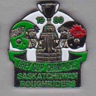 Saskatchewan Roughriders - 1989 Grey Cup Champions - Souvenir Pin