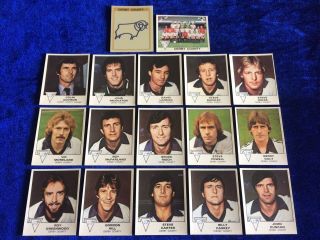 Figurine Panini Vintage Football 80 Stickers Complete Derby County Team