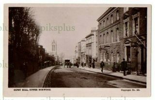 Postcard Gipsy Hill Upper Norwood London / Surrey Real Photo Vintage 1915