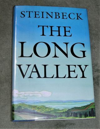 The Long Valley By John Steinbeck 1995 Hc/dj Book Of The Month Edition,  Cover