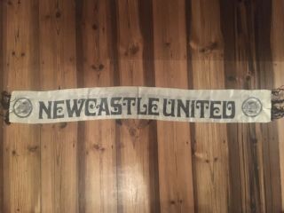 Newcastle United Vintage Silk Football Scarf Rare To Ebay.
