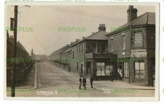 Postcard Langwith Post Office Shirebrook Derbyshire Real Photo Vintage 1909