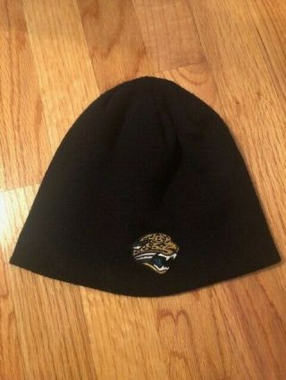 Jacksonville Jaguars Nfl Team Logo Winter Knit Beanie Hat 100 Acrylic