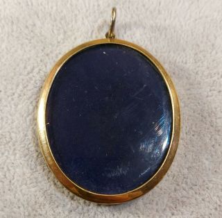 Vintage Rolled Gold Picture Pendant