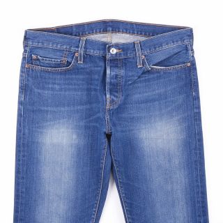 Vintage LEVI ' S 501 Regular Straight Fit Men ' s Blue Jeans W34 L33 3