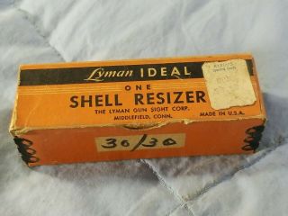 Vintage Lyman Ideal Shell Resizer 30/30 30 - 30 Resizing Tool W/ Box
