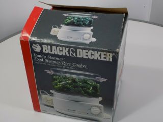 Vintage Black & Decker Handy Steamer Hs80 Food Steamer Rice Cooker 1993
