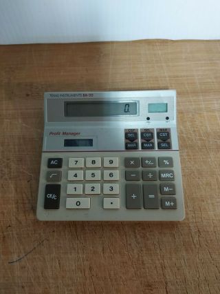 Vintage Ti Texas Instruments Ba - 20 Profit Manager Calculator