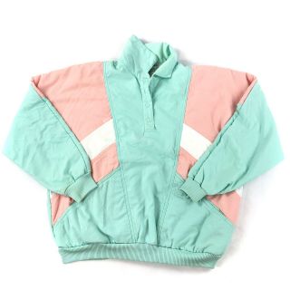 Vintage 80s 90s Casual Isle Polo Rugby Sweatshirt Xl Color Block Pastel Skate