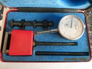 Central Tool Company,  Universal Dial Test Indicator 260,  In Red Box,  Vintage