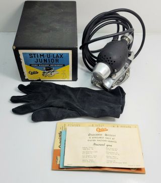 Vintage Oster Stim - U - Lax Junior Model M - 4 Hand Held Massager