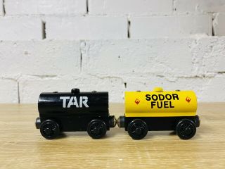 Tar & Sodor Fuel Tanker - Thomas & Friends Wooden Railway Trains No Name Vintage