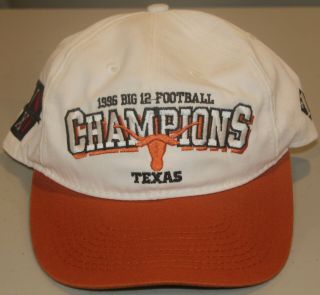Vintage 1996 Ncaa Big 12 Championship Football Texas Champions Snapback Hat