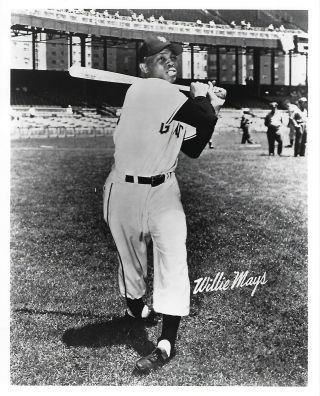 Willie Mays 8x10 Photo San Francisco Giants Picture Baseball Mlb Swinging