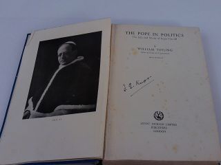 The Pope In Politics The Life And Work Of Pope Pius Xl 1937 Book Rare