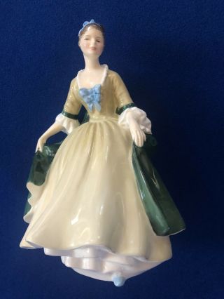 Large Vintage Royal Doulton Hn2264 Elegence Lady Figurine Porcelain Figure