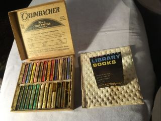 Vintage Grumbacher Soft Pastels Half - Length Assortment 24 Chalk 00/2