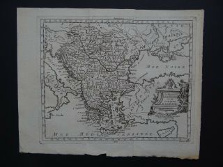 1776 Atlas De Laporte Map Greece - Hungary Turkey In Europe - Delaporte