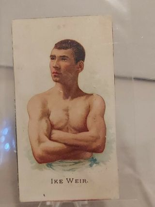 1887 N28 Allen & Ginter Boxing Ike Weir