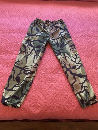 Vintage Predator Camouflage Camo Hunting Cargo Elastic Waist Pants Usa Men 32 - 34