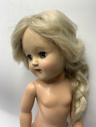Vintage Ideal Toni P 90 14” 1950s Platinum Blonde Doll