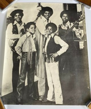 Vintage Jackson Five Poster - Michael Jackson - Early Black And White