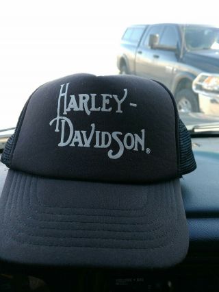 Vintage Harley Davidson Mesh Snapback Hat