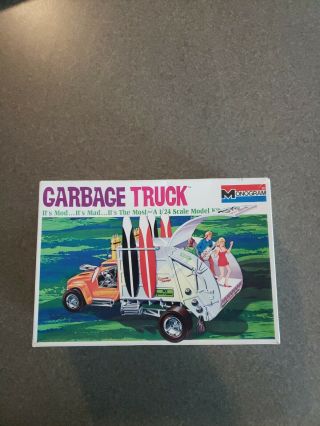 1968 Monogram Garbage Truck Model Kit