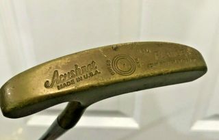 Bullseye Standard Flange Rh 35 " Putter Golf Club W Leather Grip Vintage Titleist