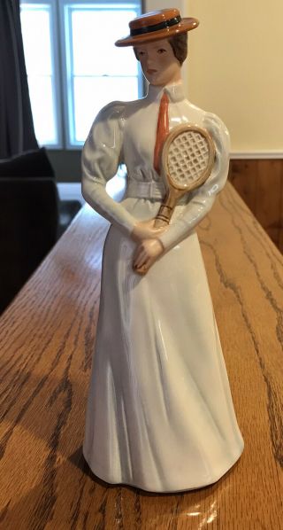 Vintage Goebel Center Court 1903 Figurine - Female With Tennis Racquet