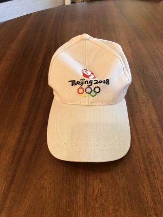 2008 Beijing Olympic Baseball Cap Hat Adult W/embroidery