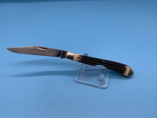 Rare Vintage 60 - 70’s Queen Steel Usa 1 1eo Easy Opener 1 Blade Pocket Knife