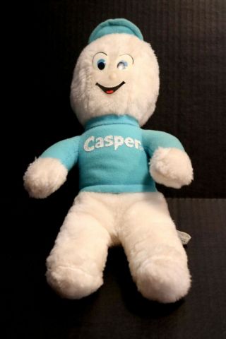 Vintage Casper The Friendly Ghost Plush Stuffed Doll Knickerbocker Usa