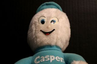 Vintage Casper The Friendly Ghost Plush Stuffed Doll Knickerbocker USA 2