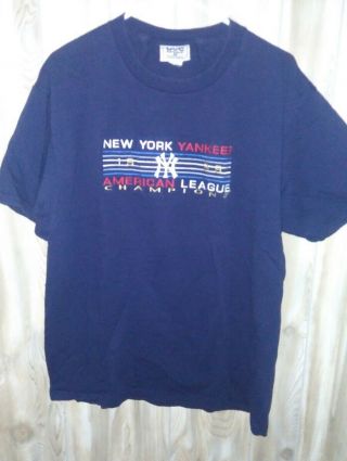 Ny Yankees 1999 American League Champions Tshirt Large