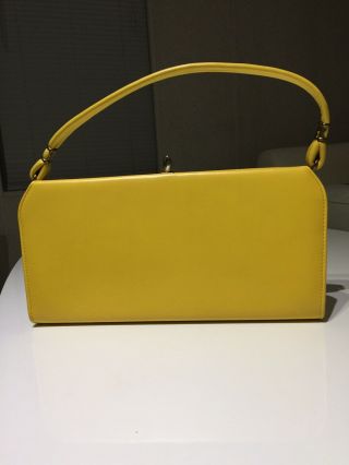 Vintage Yellow 1960’s Medium Sized Purse Handbag