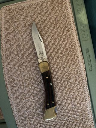 Vintage Buck 110 Usa Folding Lock Back Knife