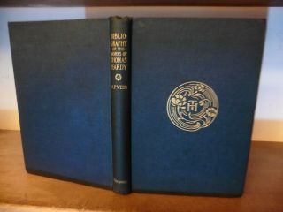 Bibliography Of The Of Thomas Hardy By A.  P.  Webb 1st Edn 1916