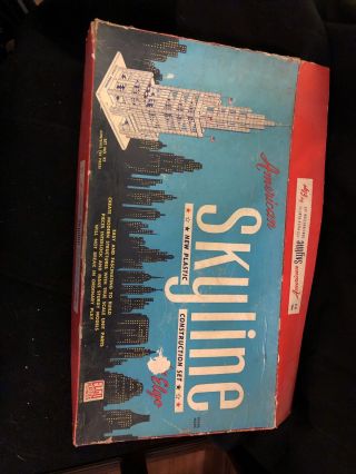 Vintage American Skyline Plastic Construction Set 93 By Elgo,  Box/booklet