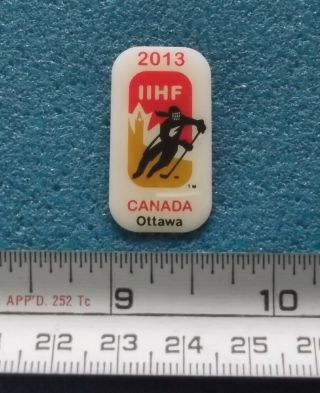 2013 Iihf World Junior Ice Hockey Championship Ottawa Canada Pin Q268