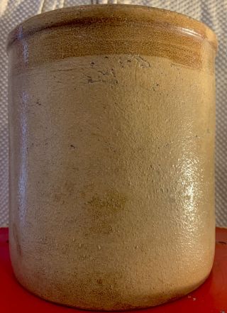 Vtg 1 Gallon Respectable Salt Glaze Stoneware Crock Barn Fresh Via Lancaster Pa