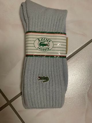 Izod Lacoste Vintage Alligator Socks Mens Size 10 - 13 Usa