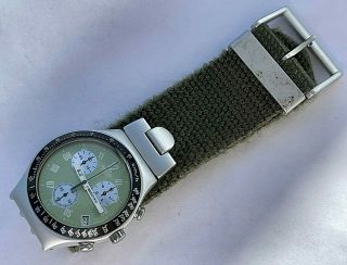 38mm Vintage Swatch Irony Swiss Chronograph Mens Watch With Quickset Date